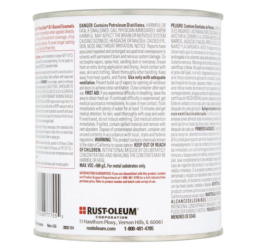 Rust-Oleum anticorrosivo antioxidante Enamel color Gloss Leather Brown - Imagen 4