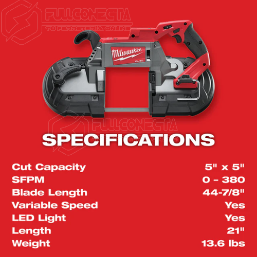 Kit sierra de banda M18 FUEL™ Milwaukee 2729-22 - Imagen 4