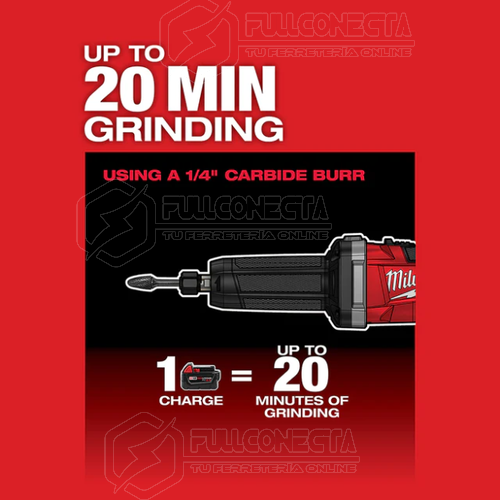 Rectificador recto 1/4” M18 FUEL™ Milwaukee 2784-20 (solo herramienta) - Imagen 6