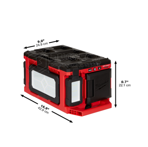 Estación de luz/cargador M18™ PACKOUT™ Milawaukee 2357-20 (solo herramienta) - Imagen 4