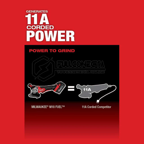 Esmeril Angular M18 FUEL™ de 4-1/2″ a 5″ Milwaukee 2882-20 (solo herramienta) - Imagen 6