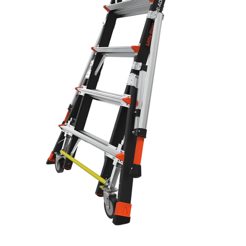 Escalera telescópica plataforma con jaula 5 a 9 ft (1,52 a 2,74 m) Little Giant tipo IAA - Imagen 9