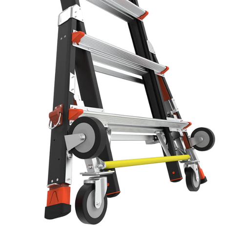 Escalera telescópica plataforma con jaula 8 a 14 ft (2,43 a 4,27 m) Little Giant tipo IAA - Imagen 13