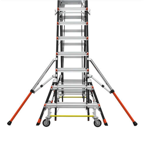 Escalera telescópica plataforma con jaula 8 a 14 ft (2,43 a 4,27 m) Little Giant tipo IAA - Imagen 9