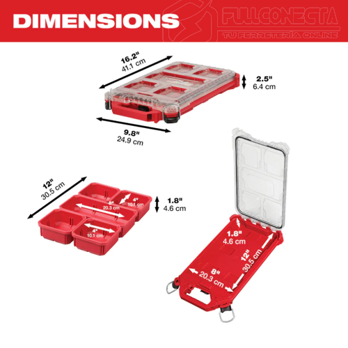 Organizador modular perfil bajo PACKOUT™ Milwaukee 48-22-8436 - Imagen 3