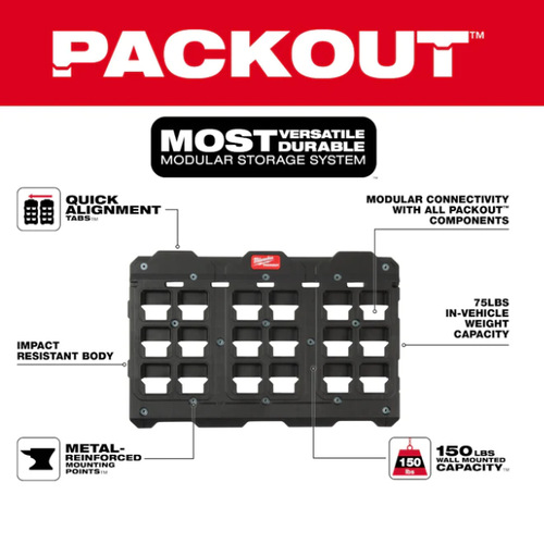 Placa de pared grande PACKOUT™ Milwaukee 48-22-8487 - Imagen 3