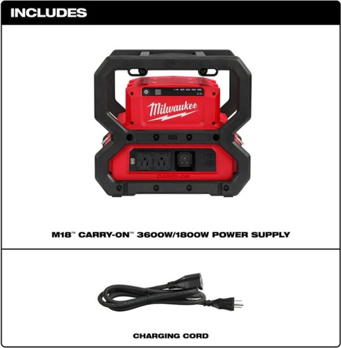 Fuente de alimentación M18 3.600 Wp/1.800W Milwaukee 2845-20 (solo herramienta) - Imagen 3