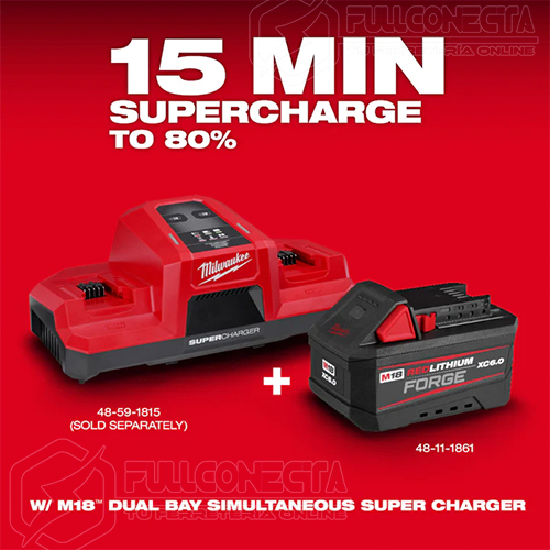 Batería 6,0 Ah M18™ REDLITHIUM™ FORGE™ XC Milwaukee 48-11-1861 - Imagen 5