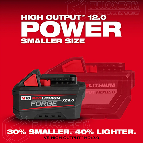 Batería 6,0 Ah M18™ REDLITHIUM™ FORGE™ XC Milwaukee 48-11-1861 - Imagen 6
