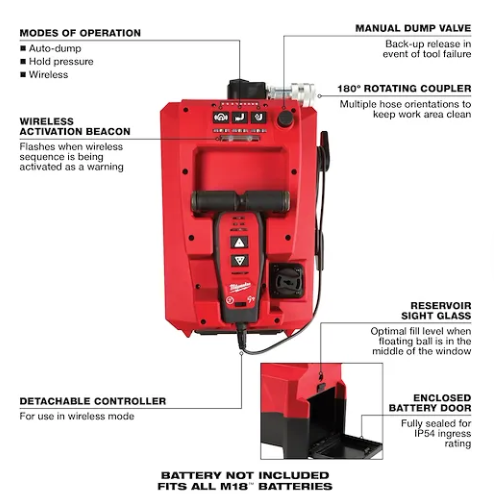 Bomba hidráulica M18™ FORCE LOGIC™ de 10.000 PSI Milwaukee 2774-21HD - Imagen 4