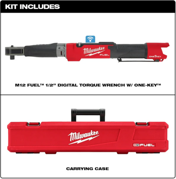 Chicharra dinamométrica digital M12 FUEL™ de 1/2″ con ONE-KEY™ Milwaukee 2466-20 (solo herramienta) - Imagen 5