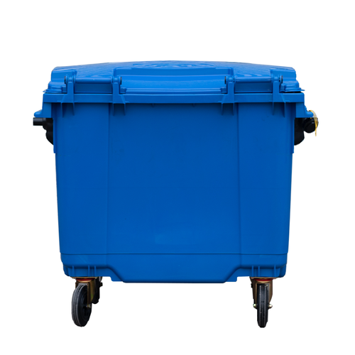 Contenedor de basura con ruedas azul 770 lts - Imagen 2