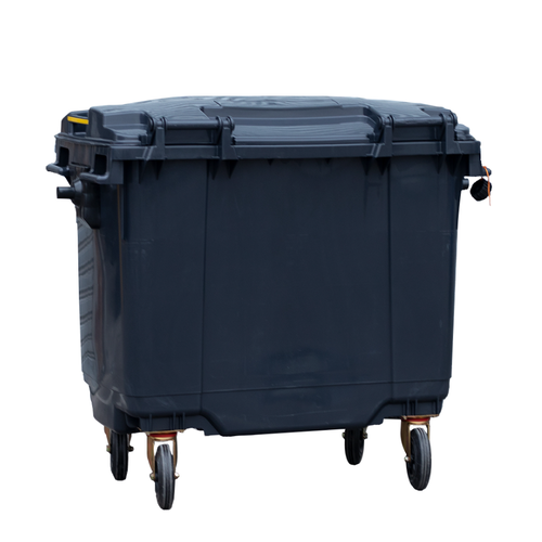 Contenedor de basura con ruedas gris 1.100 lts - Imagen 3