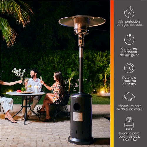 Estufa de patio exterior sobrero 13 KW - Imagen 3