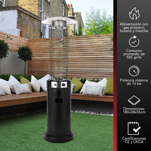 Estufa de patio exterior cilindro 13 KW - Imagen 4