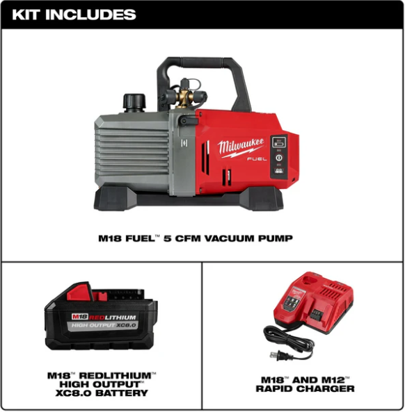 Kit bomba al vacío de 5 CFM M18 FUEL™ Milwaukee 2941-21 - Imagen 3